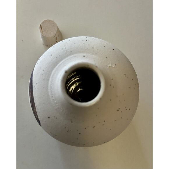 Olive Oil Bottle Ceramic Hand Made Batya Erdstein Israel Signed Judaica 4.5" - Picture 11 of 14